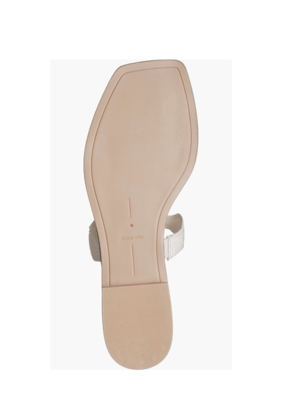 Dolce Vita Ilva Scalloped Low Slide Sandals Crème Embossed Women’s Size 11 - Picture 14 of 16